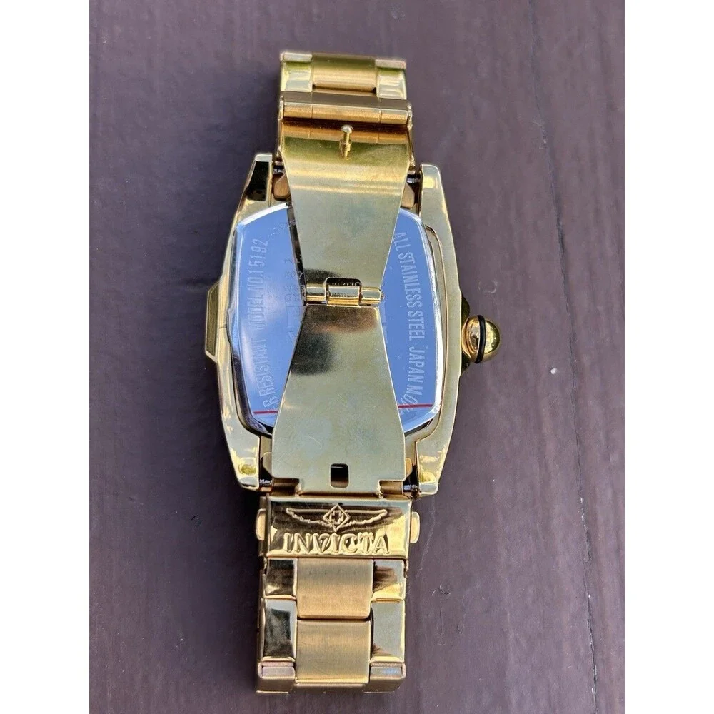 Invicta Lupah Special Edition 39806 Gold Tone Wristwatch 100M Water Resistant